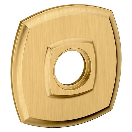 Baldwin Passage Pair Rosettes Lifetime Satin Brass 5058.044